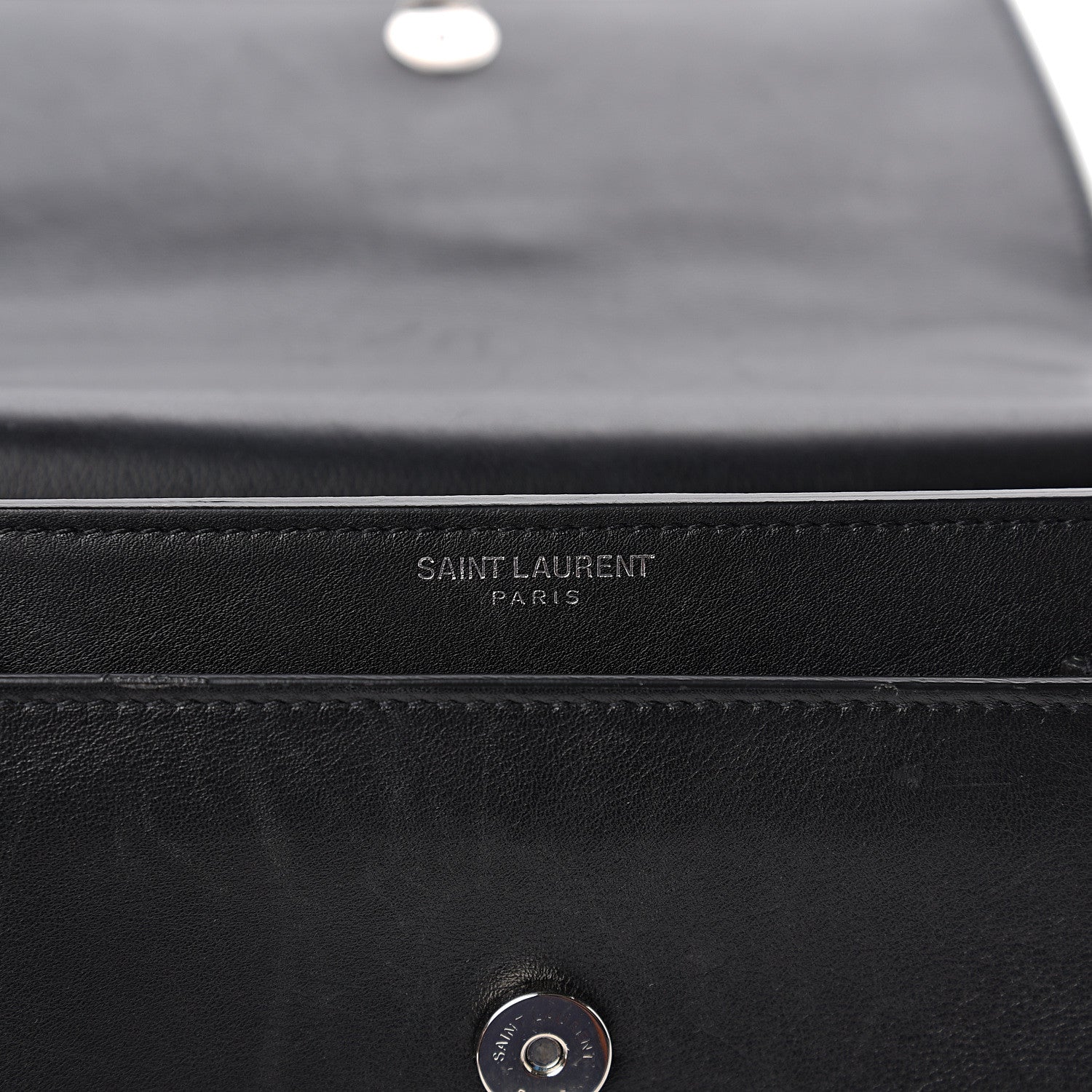 Saint Laurent Calfskin Studded Small Monogram Sunset Black 6 of 12