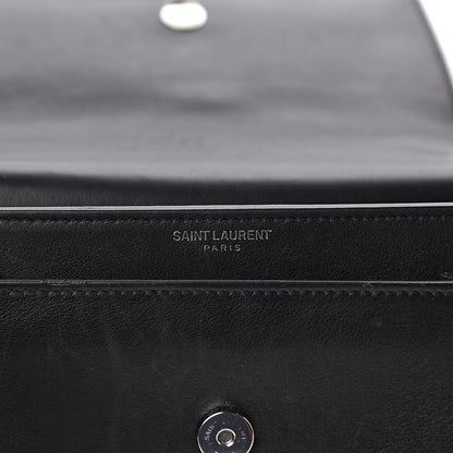 Saint Laurent Calfskin Studded Small Monogram Sunset Black 6 of 12