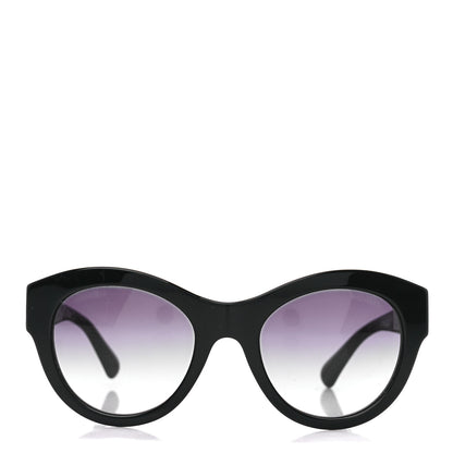 Chanel Acetate Butterfly Sunglasses 5371 Black 2 of 8