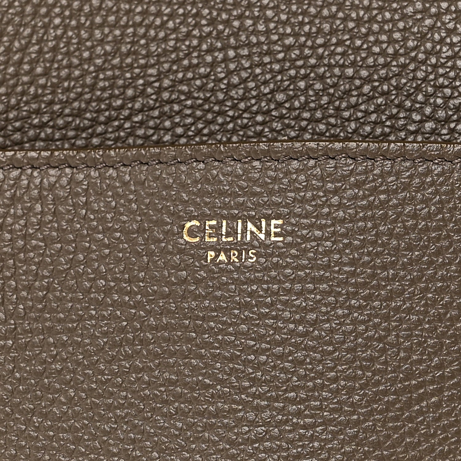 Celine Soft Grained Calfskin Sangle Bucket Bag Taupe 6 of 10