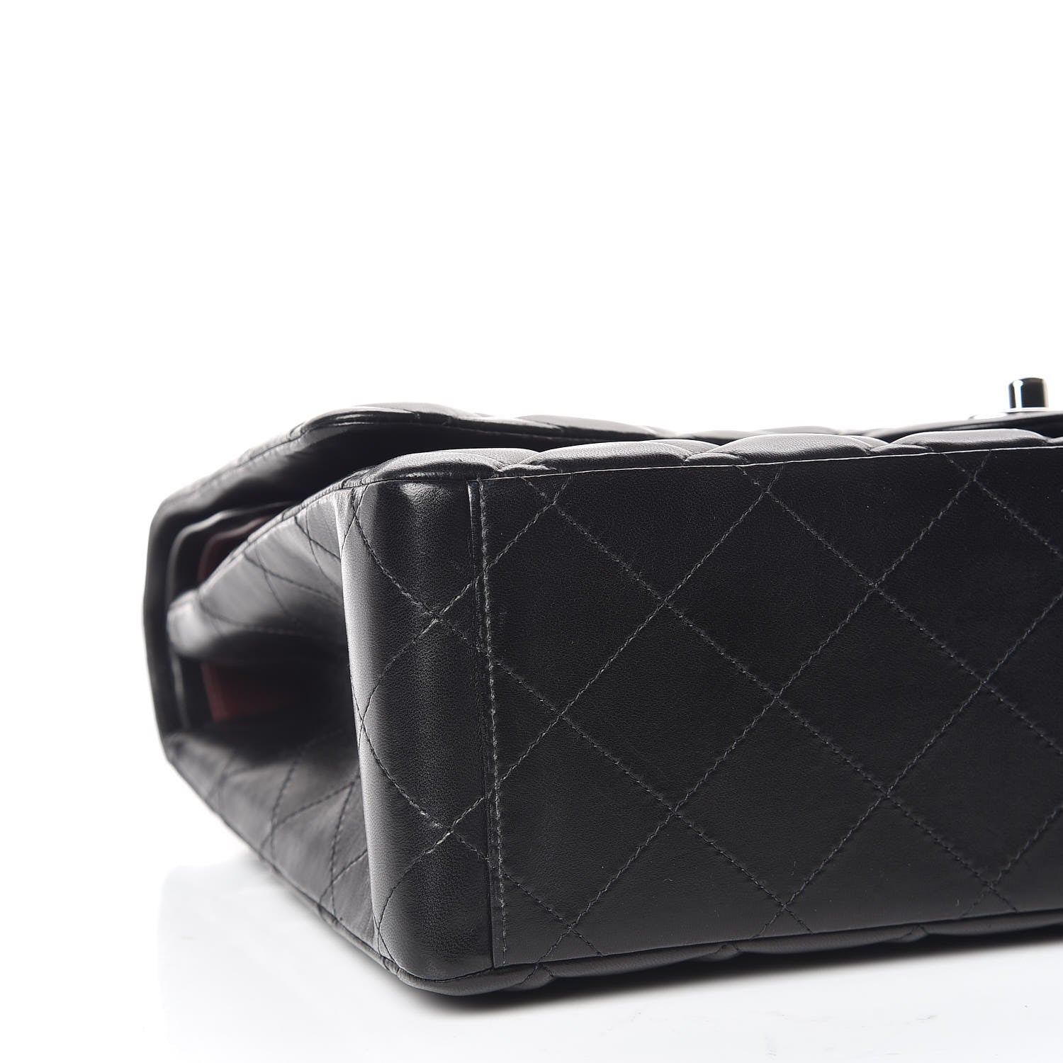 Chanel Lambskin Quilted Maxi Double Flap Black 7 of 12