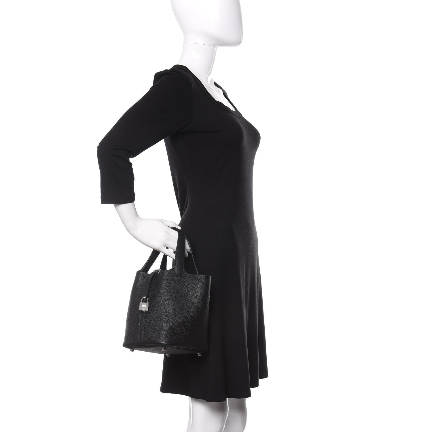 Hermes Taurillon Clemence Picotin Lock 18 PM Black 2 of 10