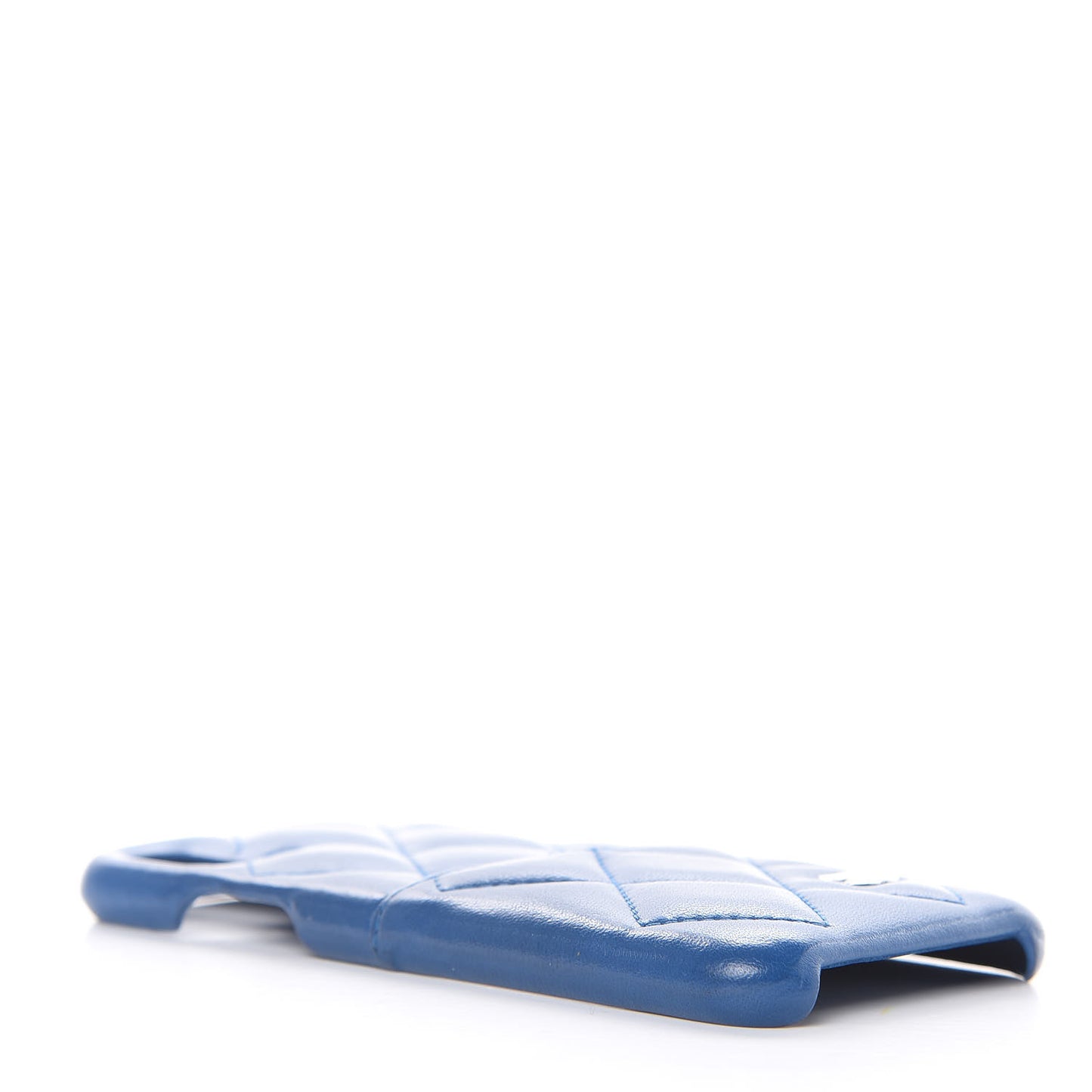 Lambskin Quilted iPhone X Case Blue