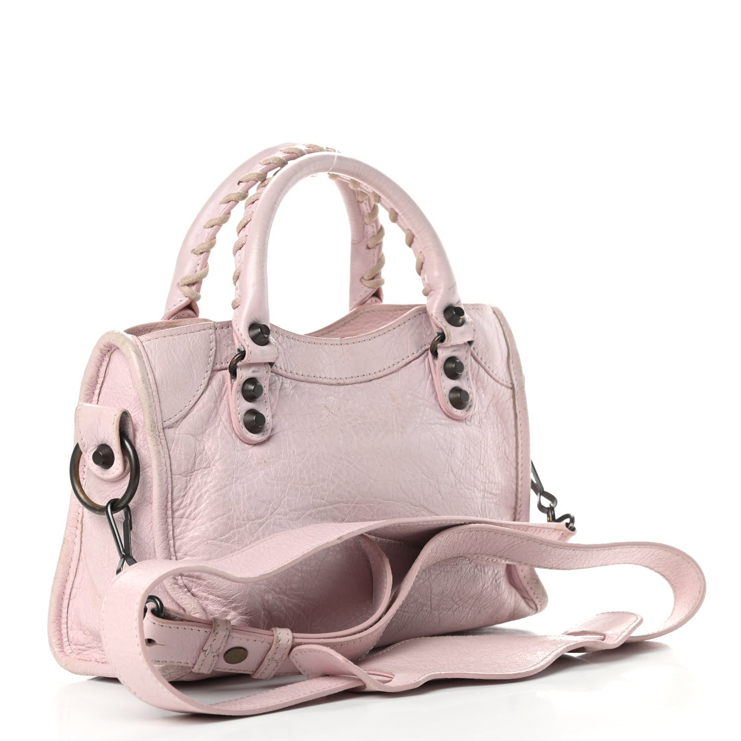 Balenciaga Agneau Classic Hardware Mini City Rose Poudre Rose Petunia 3 of 18