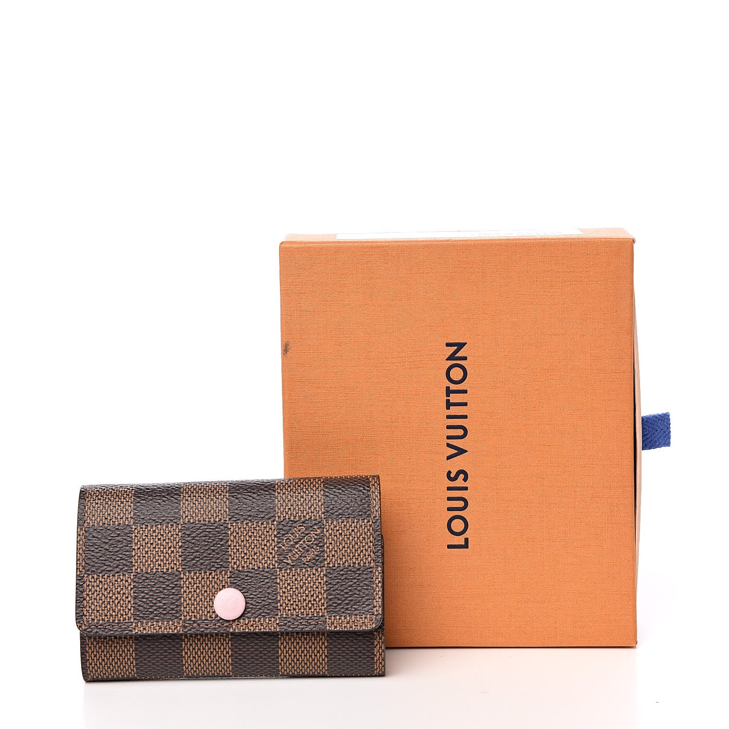 Louis Vuitton Damier Ebene Multicles 6 Key Holder Rose Ballerine 10 of 10