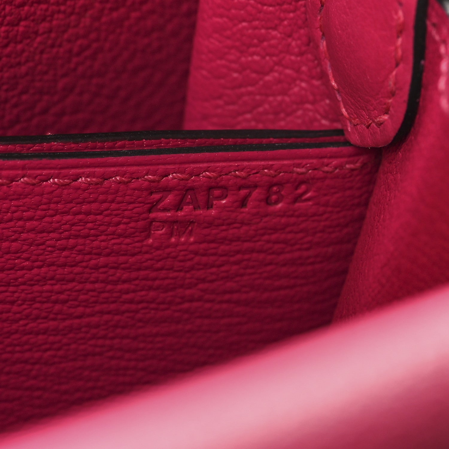 Hermes Evercolor Matte Alligator Mini Touch Sac Roulis Rose Mexico 9 of 13