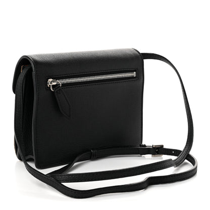 Burberry Derby Calfskin House Check Baby Macken Crossbody Bag Black 3 of 10