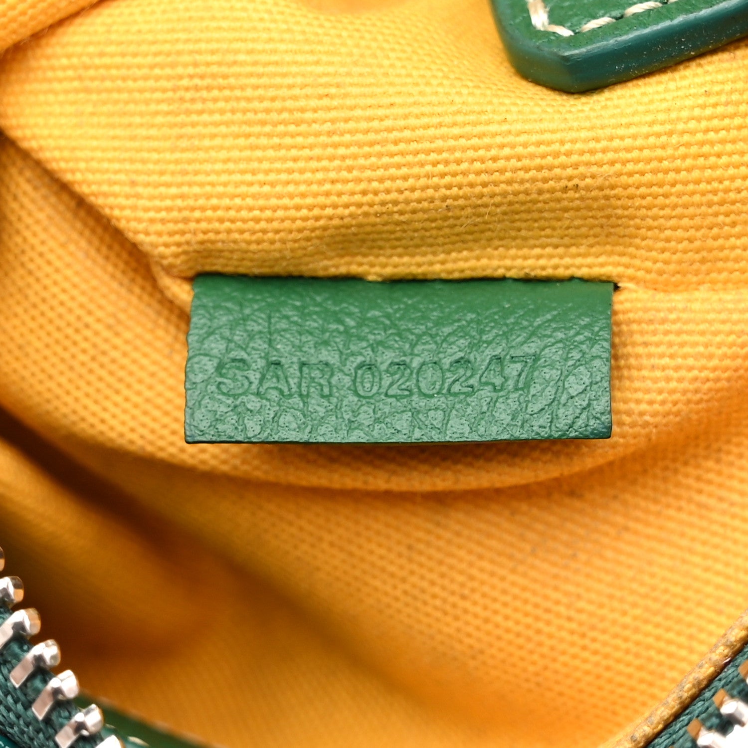 Goyard Goyardine Nano Senat Key Pouch Green 7 of 7