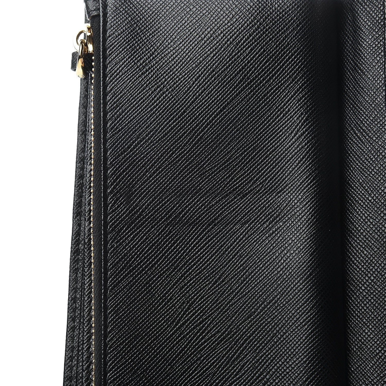 Prada Saffiano Metal Medium Wallet Black 7 of 11