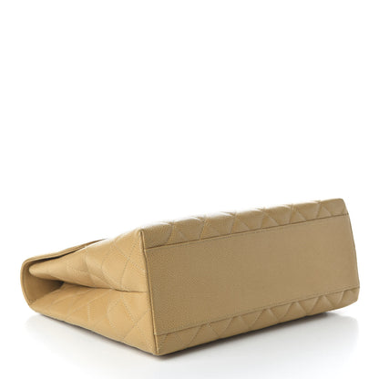 Chanel Caviar Quilted Jumbo Kelly Flap Beige 4 of 10
