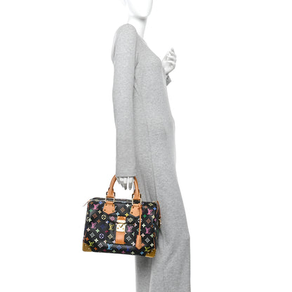 Louis Vuitton Monogram Multicolor Speedy 30 Black 2 of 9