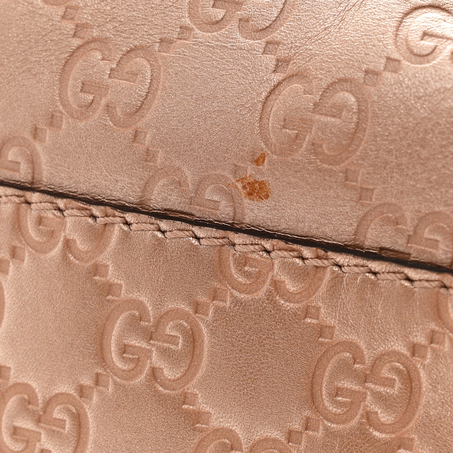Gucci Metallic Guccissima Medium Sukey Tote Dusty Rose 13 of 13