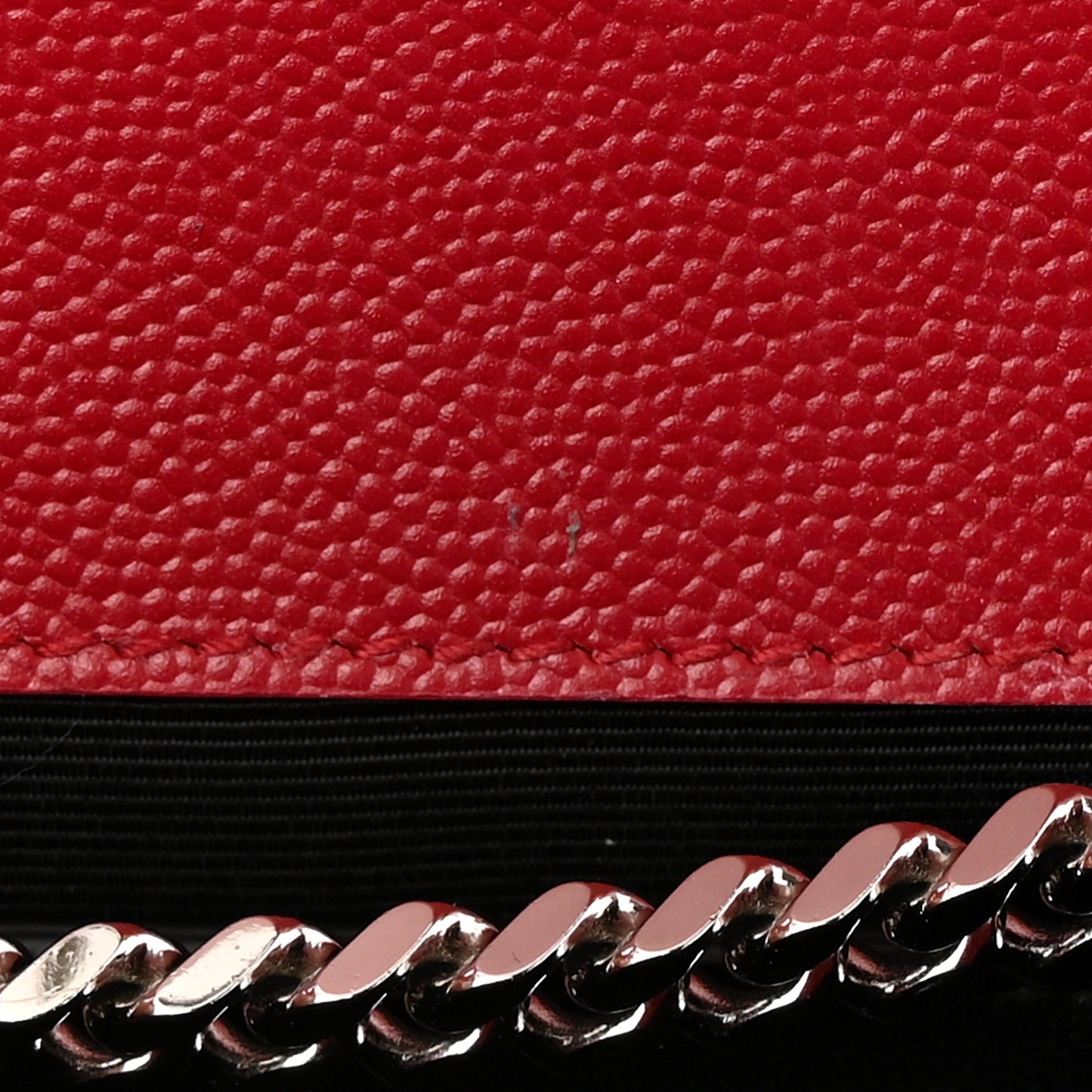 Grain De Poudre Medium Monogram Kate Satchel Red