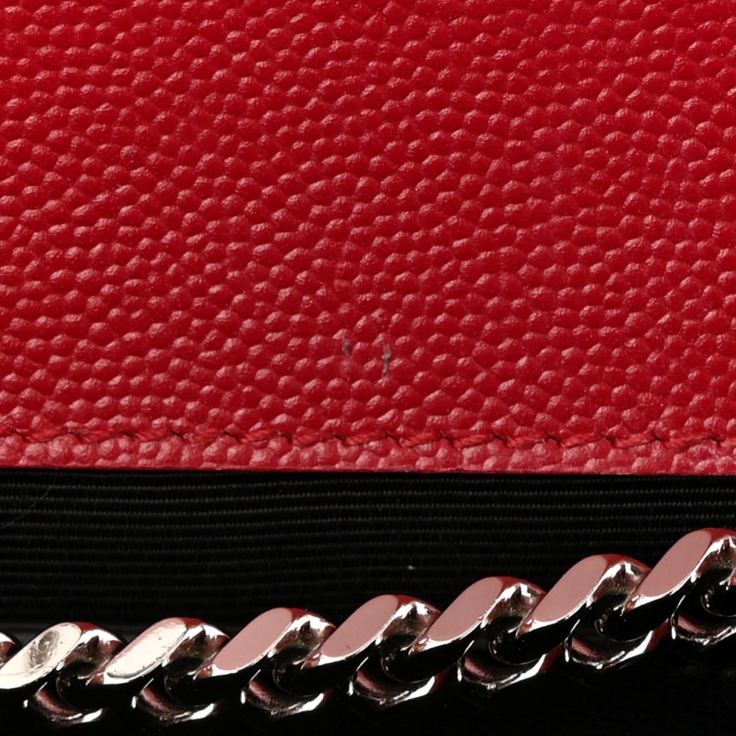 Saint Laurent Grain De Poudre Medium Monogram Kate Satchel Red 8 of 11