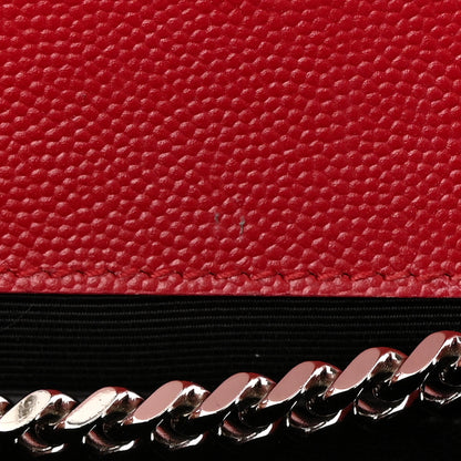 Saint Laurent Grain De Poudre Medium Monogram Kate Satchel Red 8 of 11