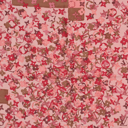 Louis Vuitton Silk Monogram Arty Square Scarf Pale Pink 5 of 5