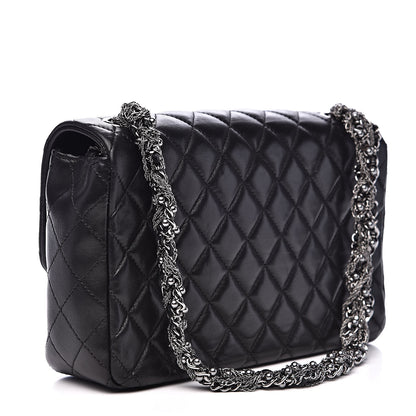 Chanel Lambskin Quilted Medium Westminster Pearl Flap Black 3 of 17
