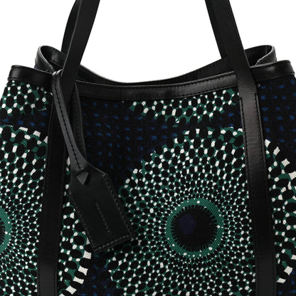Burberry Summer Sun Canvas Medium Havenmore Tote Dark Peacock 9 of 11