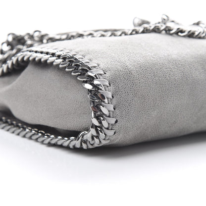 Stella McCartney Shaggy Deer Mini Falabella Fold Over Tote Grey 8 of 9