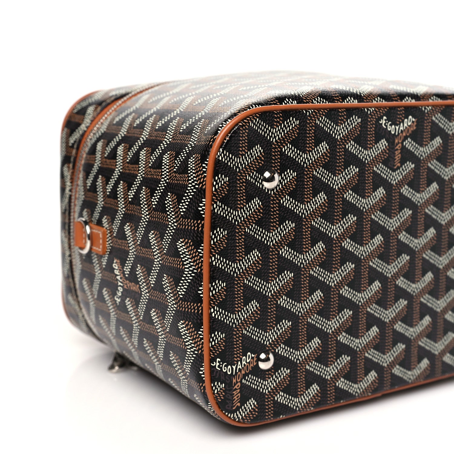 Goyard Goyardine Muse Vanity Case Black Gold 9 of 11