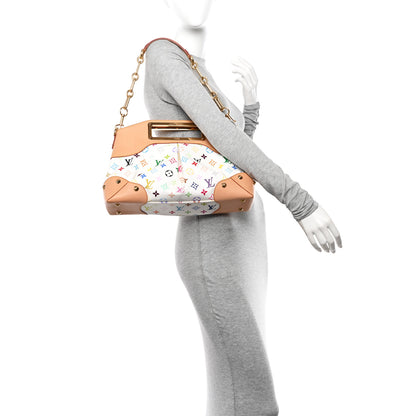 Louis Vuitton Monogram Multicolor Judy MM White 2 of 13