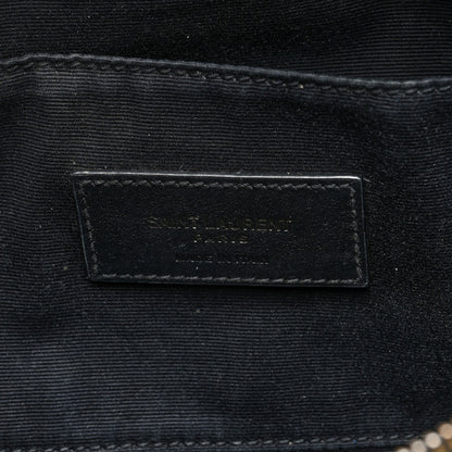 Saint Laurent Calfskin Monogram Belt Bag Black 6 of 11