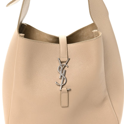 Saint Laurent Smooth Calfskin Small Le 5 A 7 Soft Hobo Sea Salt 7 of 9
