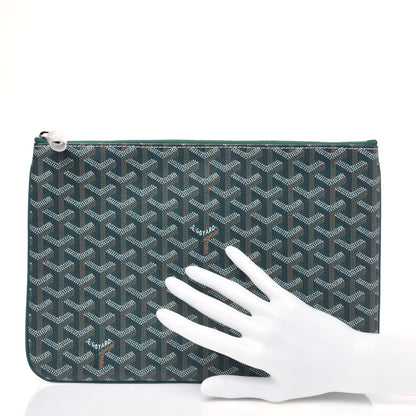 Goyard Goyardine Senat Pochette MM Green 2 of 8