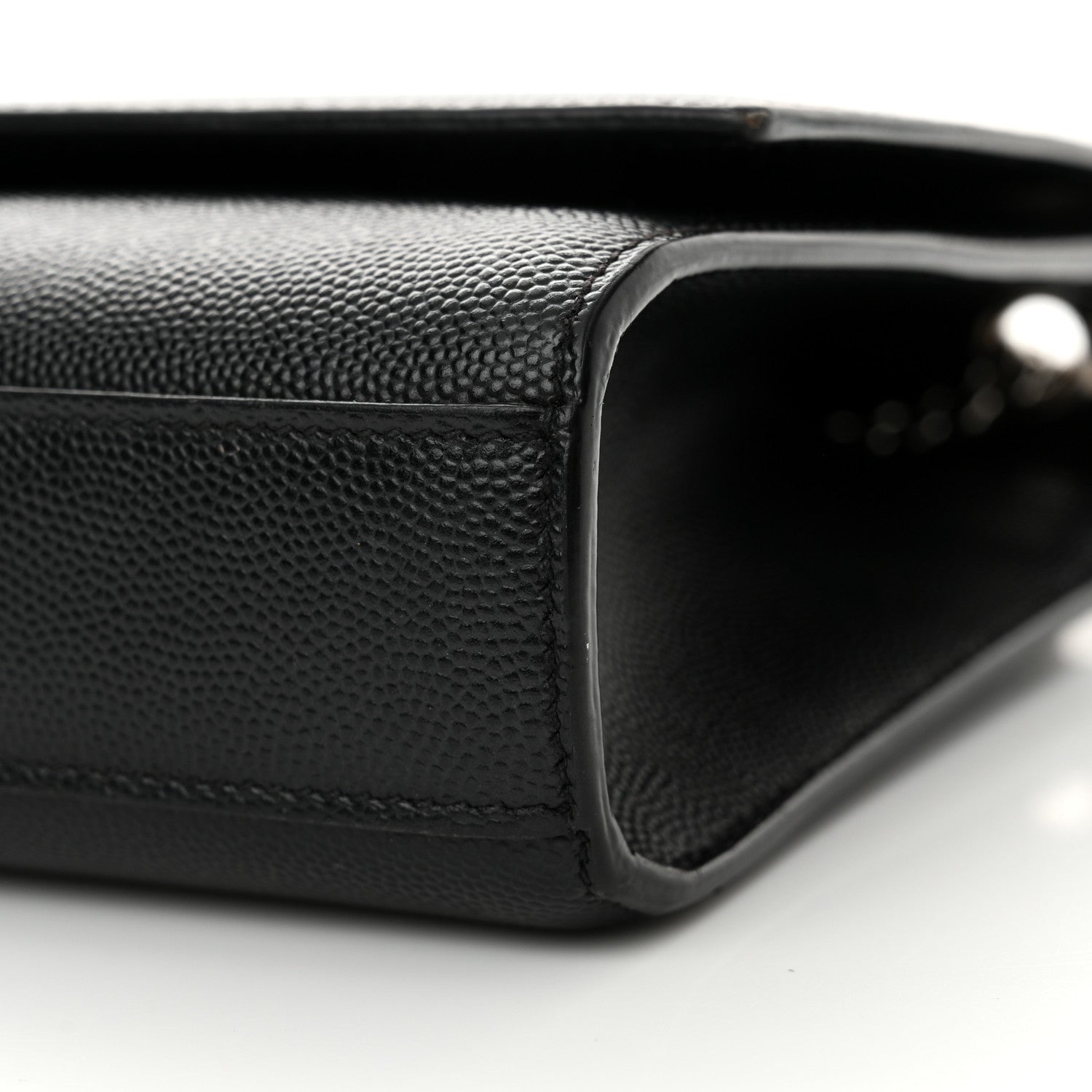 Saint Laurent Grain De Poudre Medium Classic Monogram Kate Satchel Black 10 of 17