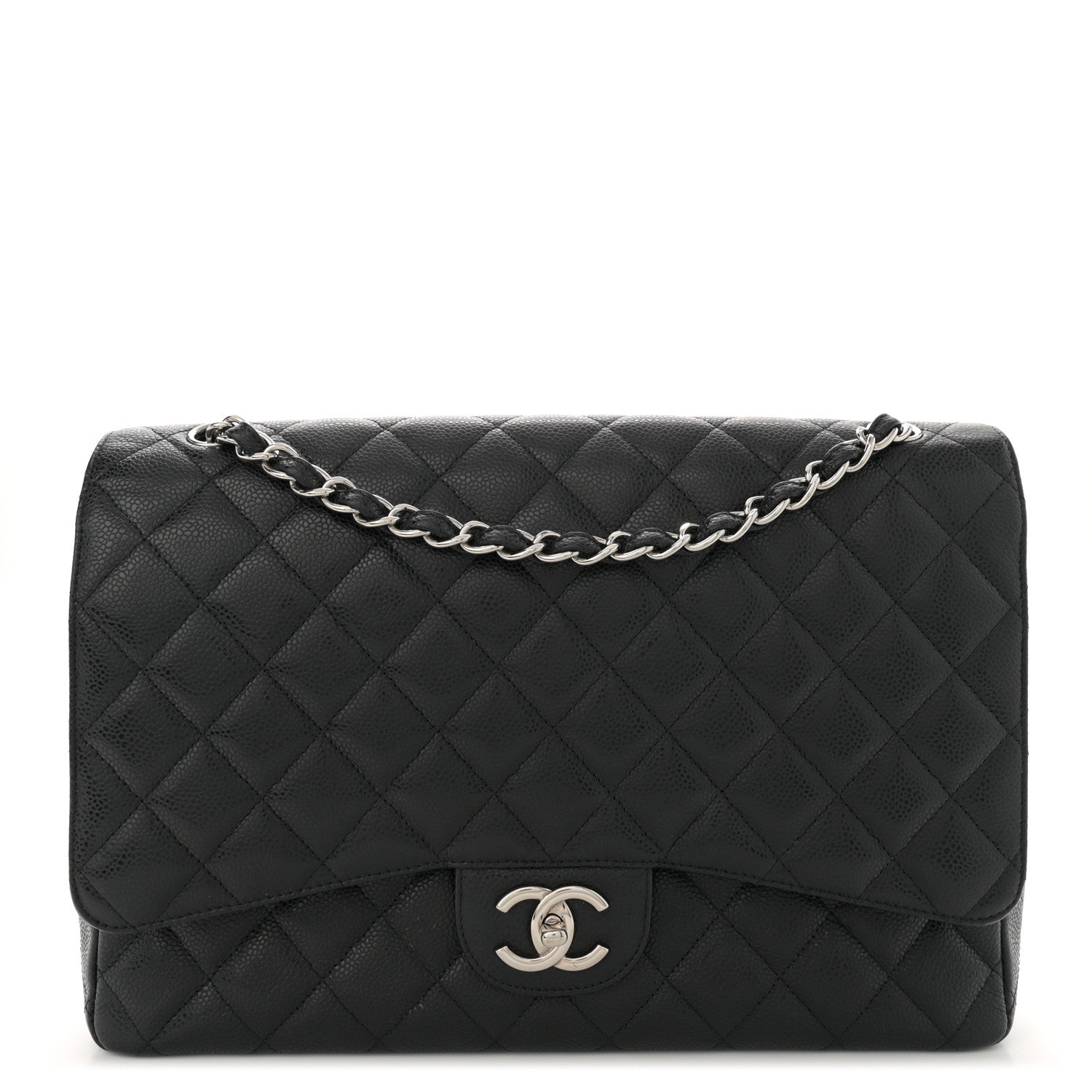 Chanel Caviar Quilted Maxi Double Flap Black 1 of 13