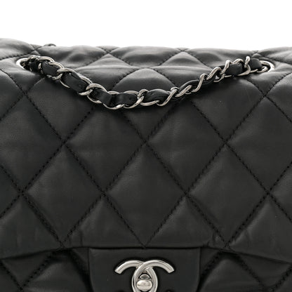 Chanel Lambskin Quilted Large Chanel 3 Flap Black 8 of 11