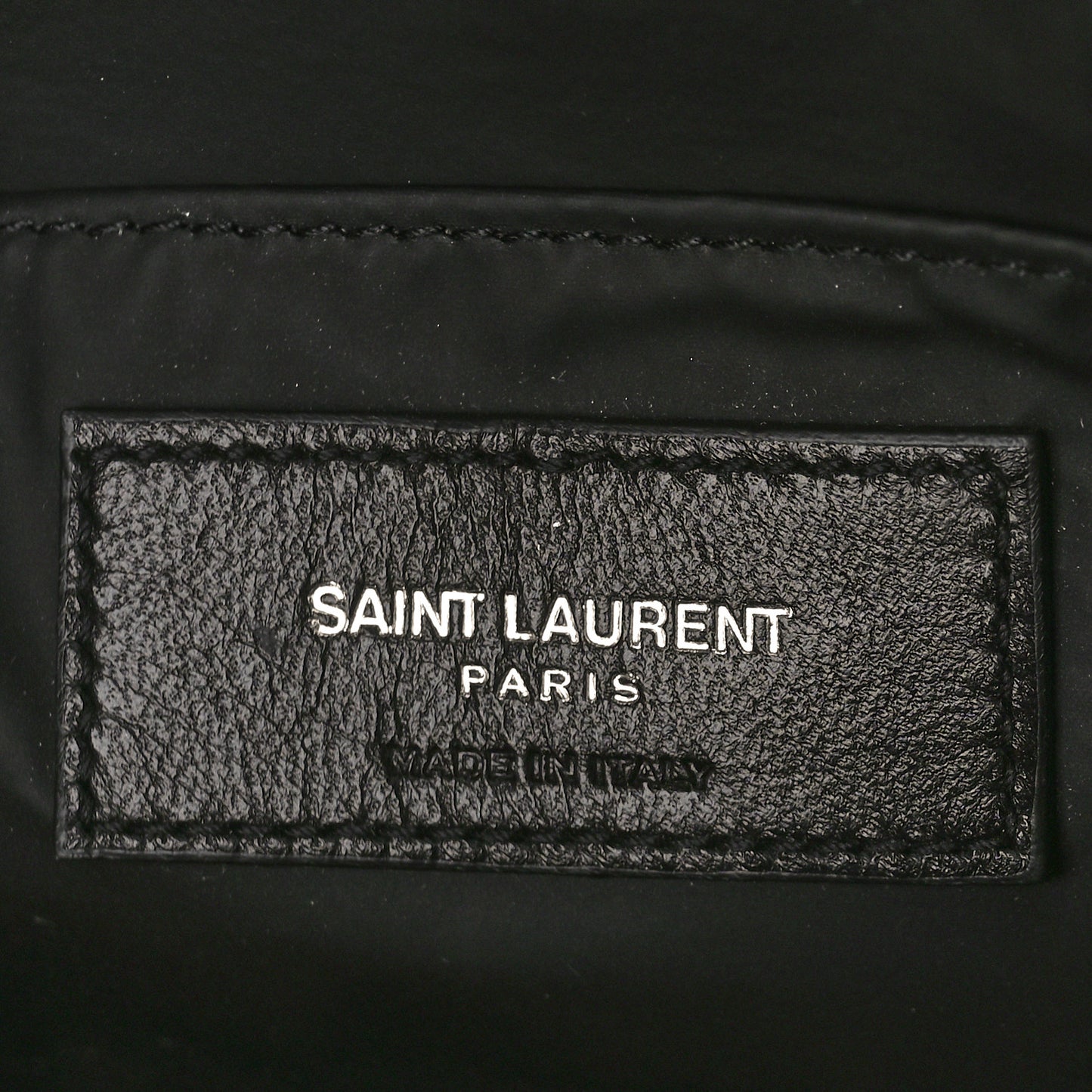 Lambskin Y Quilted Monogram Loulou Cosmetic Case Asphalt Grey