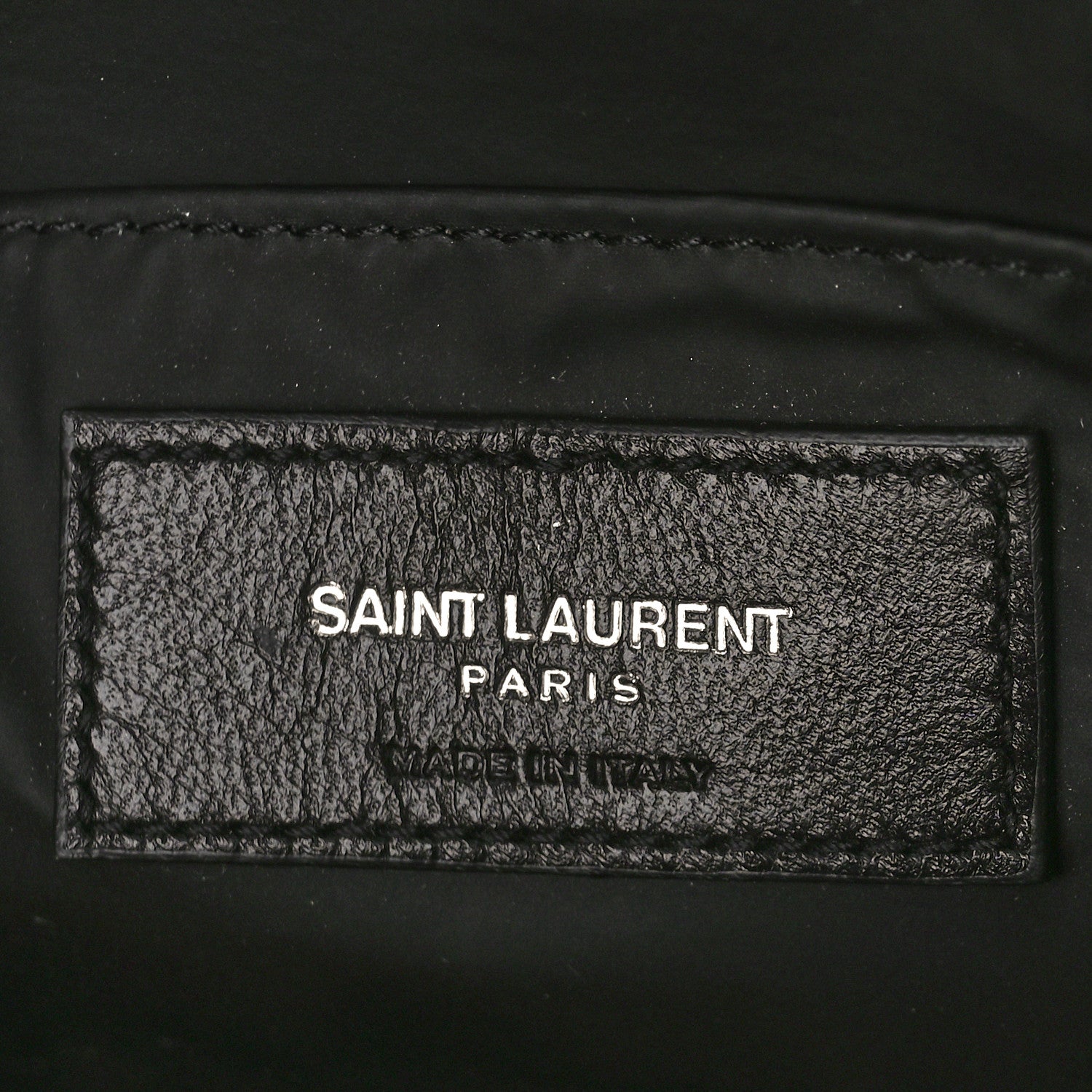 Saint Laurent Lambskin Y Quilted Monogram Loulou Cosmetic Case Asphalt Grey 6 of 9