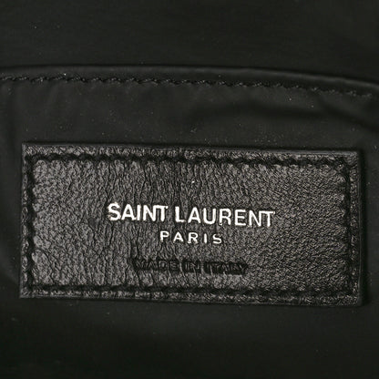 Saint Laurent Lambskin Y Quilted Monogram Loulou Cosmetic Case Asphalt Grey 6 of 9