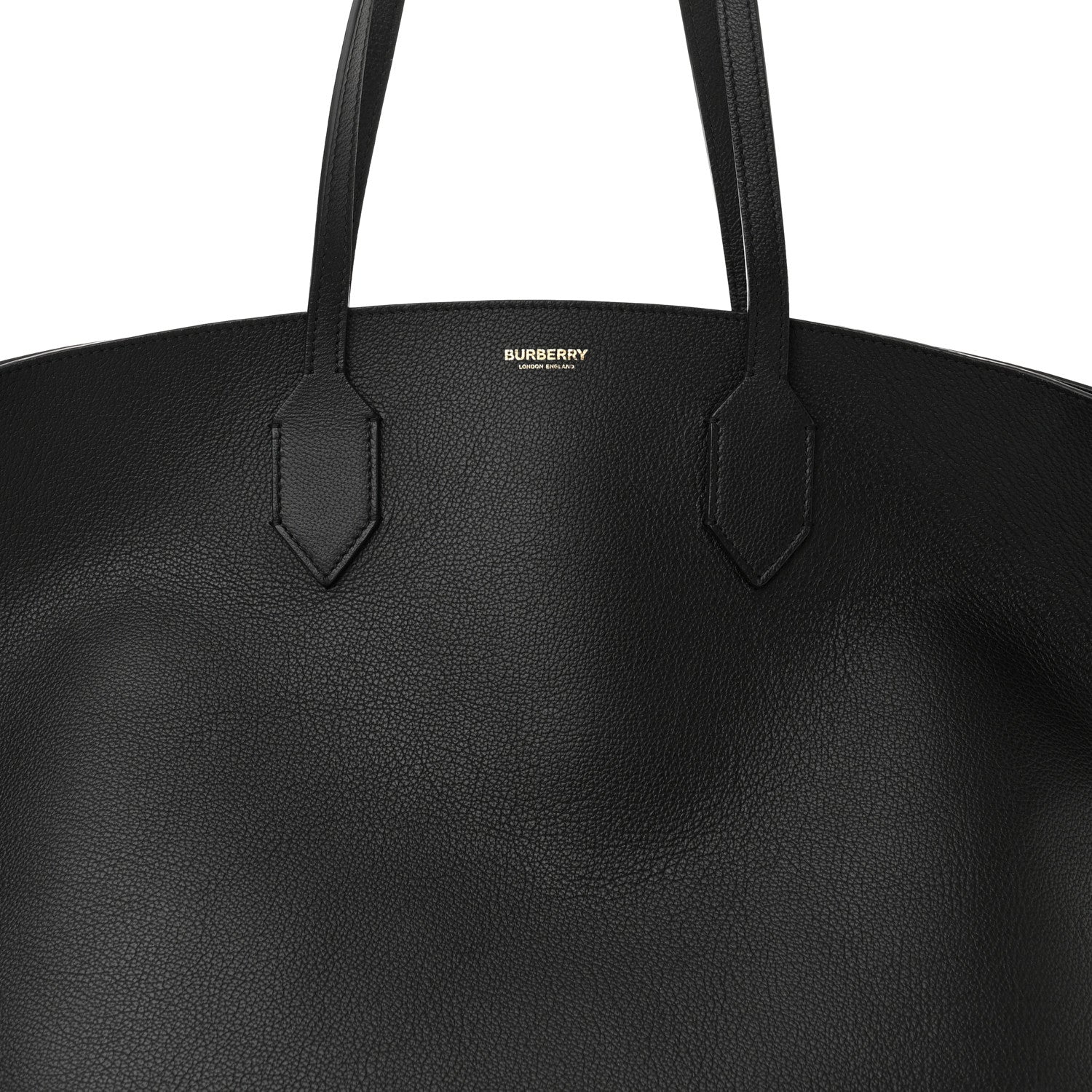 Burberry Calfskin Large Society Tote Black 7 of 9