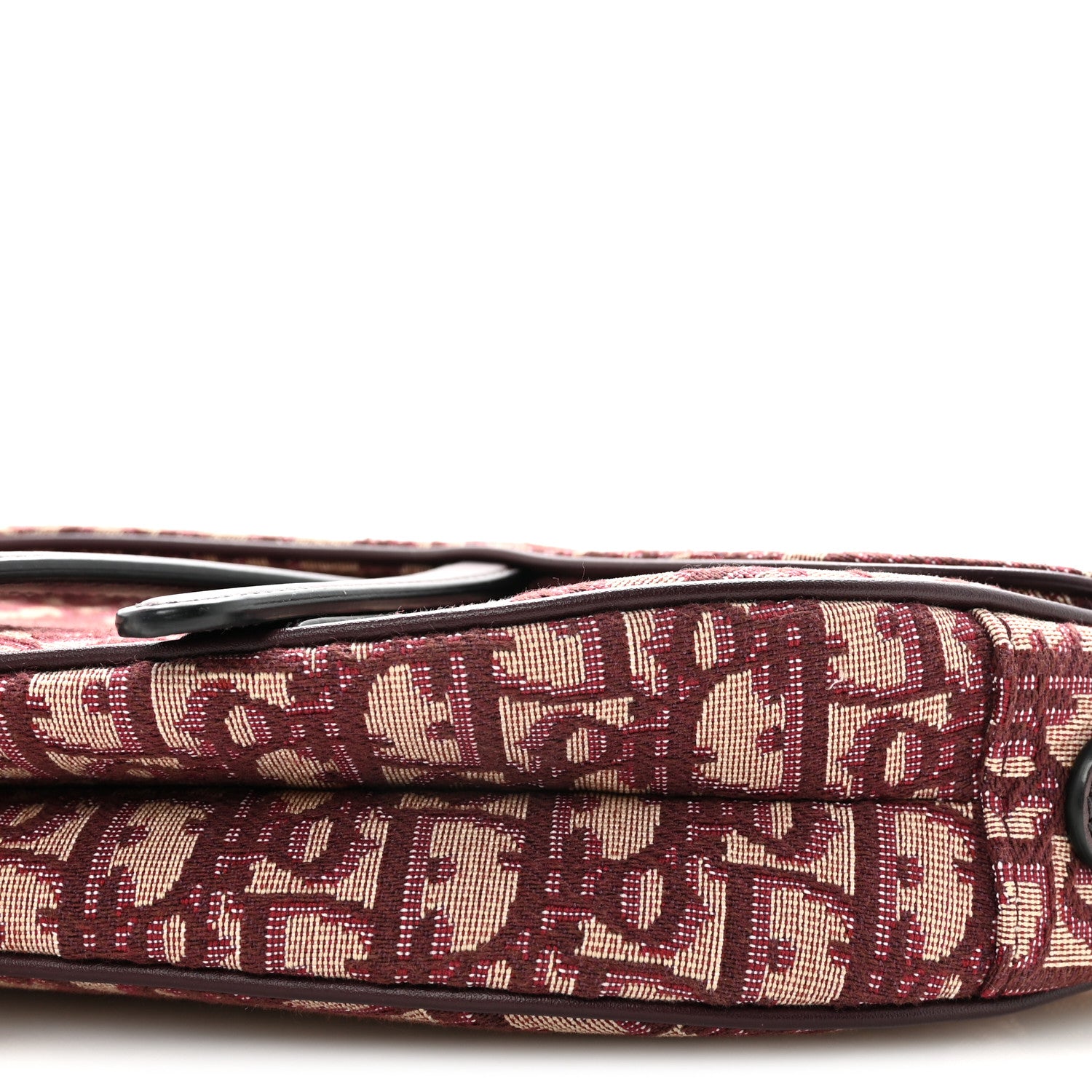 Christian Dior Oblique Saddle Bag Burgundy 10 of 10