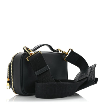 Louis Vuitton Calfskin Monogram Embossed Utility Crossbody Black 3 of 8
