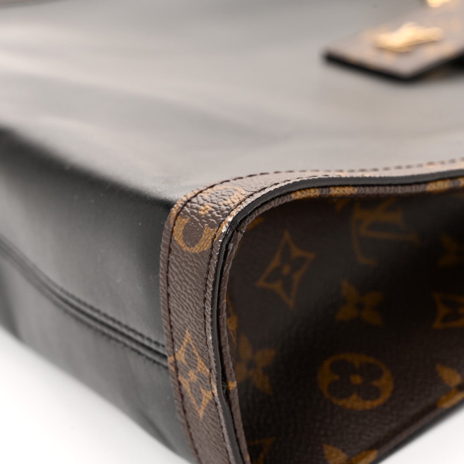 Louis Vuitton Calfskin Monogram Nova Vibe MM Black 1763220