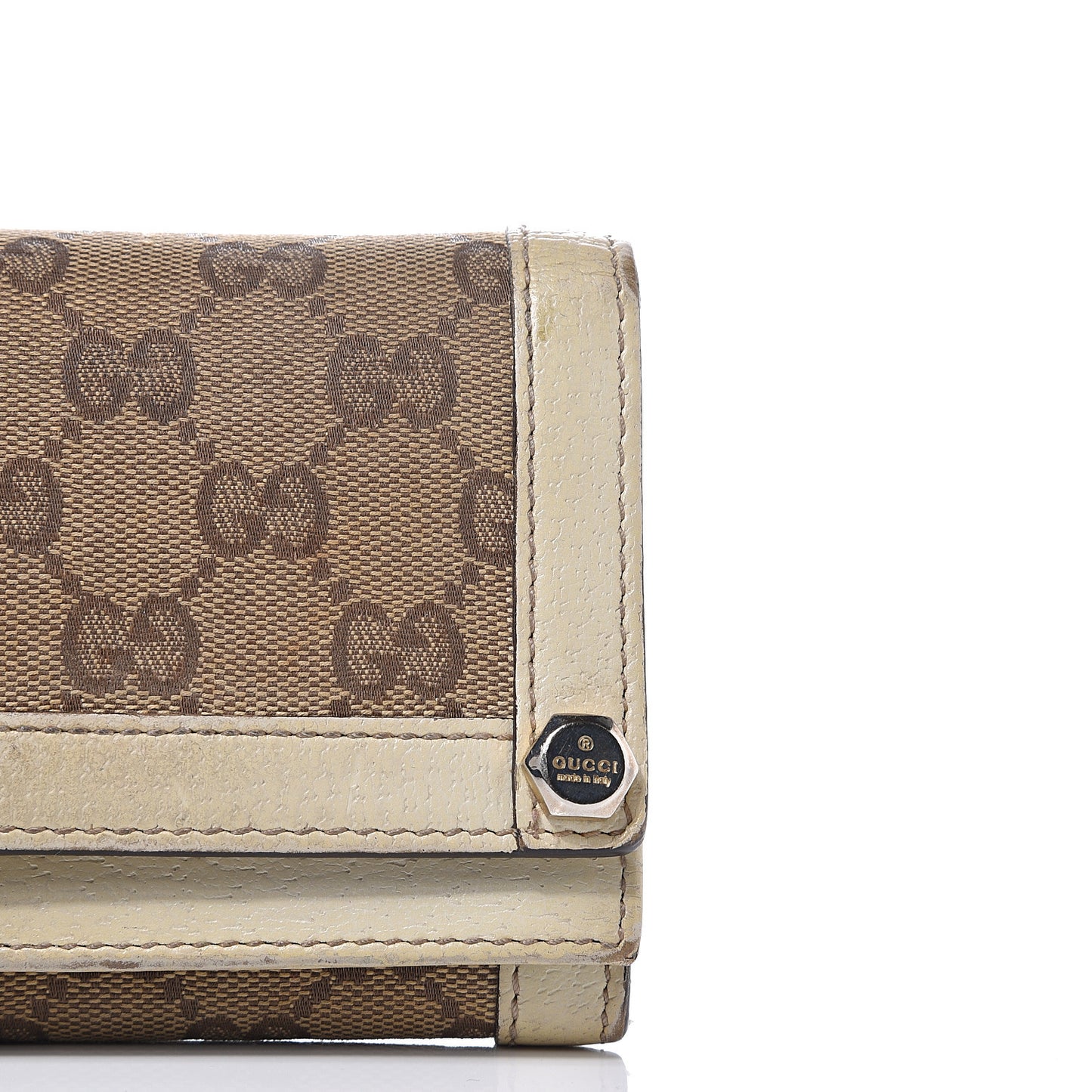 Monogram Continental Charmy Wallet White