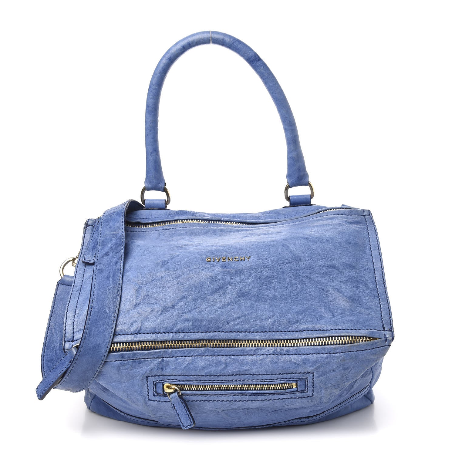 Givenchy Tumbled Sheepskin Medium Pandora Blue 1 of 11