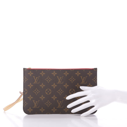 Louis Vuitton Monogram Neverfull MM GM Pochette Cherry 2 of 9
