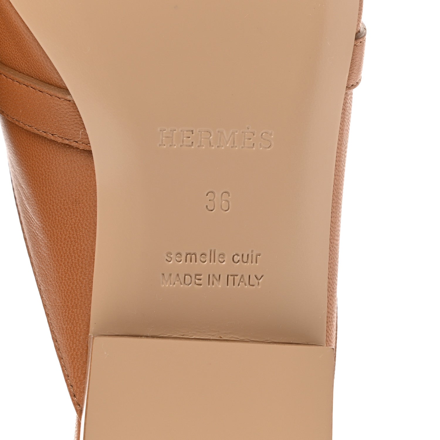 Hermes Cotton Canvas Calfskin Oz Mules 36 Naturel Beige Dore 6 of 9
