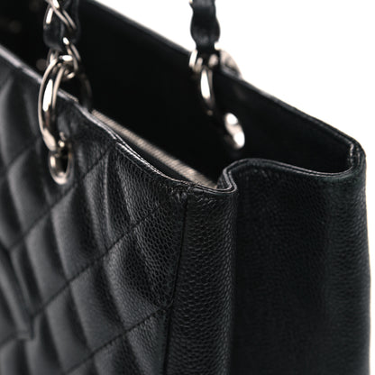 Chanel Caviar Quilted Grand Shopping Tote GST Black 15 of 16