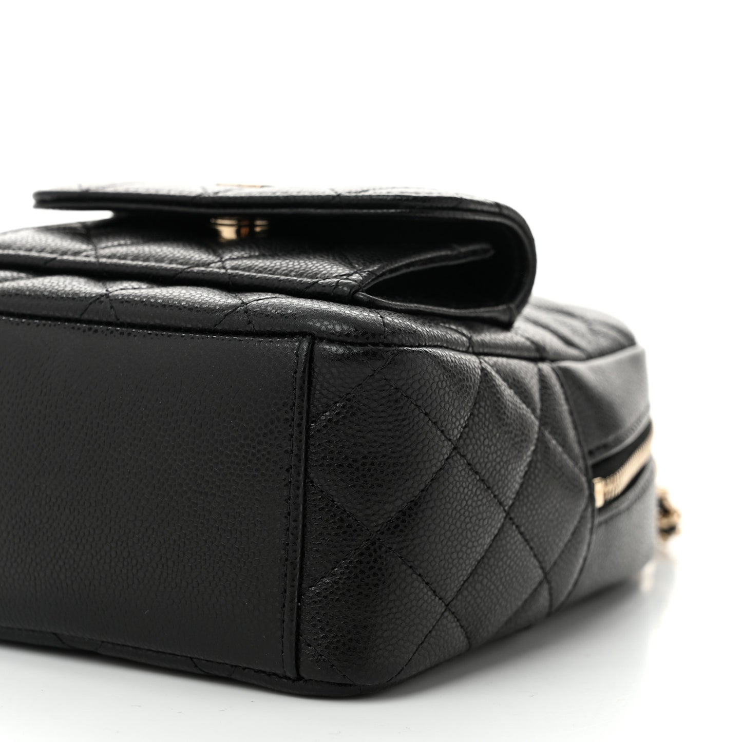 Caviar Quilted CC Mini Classic Backpack Black