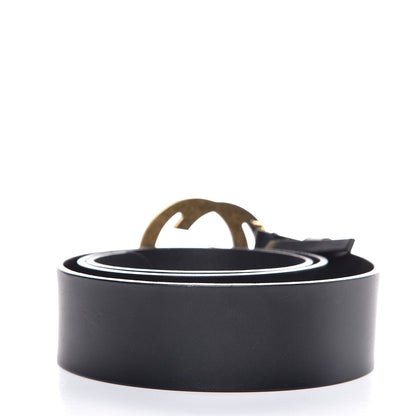 Gucci Calfskin Studded Interlocking G Belt 90 36 Black 3 of 6