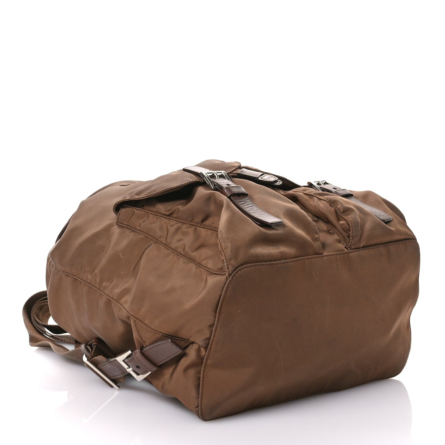 Vela Nylon Saffiano Backpack Rovere