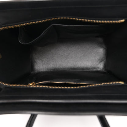 Celine Canvas Smooth Calfskin Micro Tri-Color Luggage Navy Blue 5 of 12