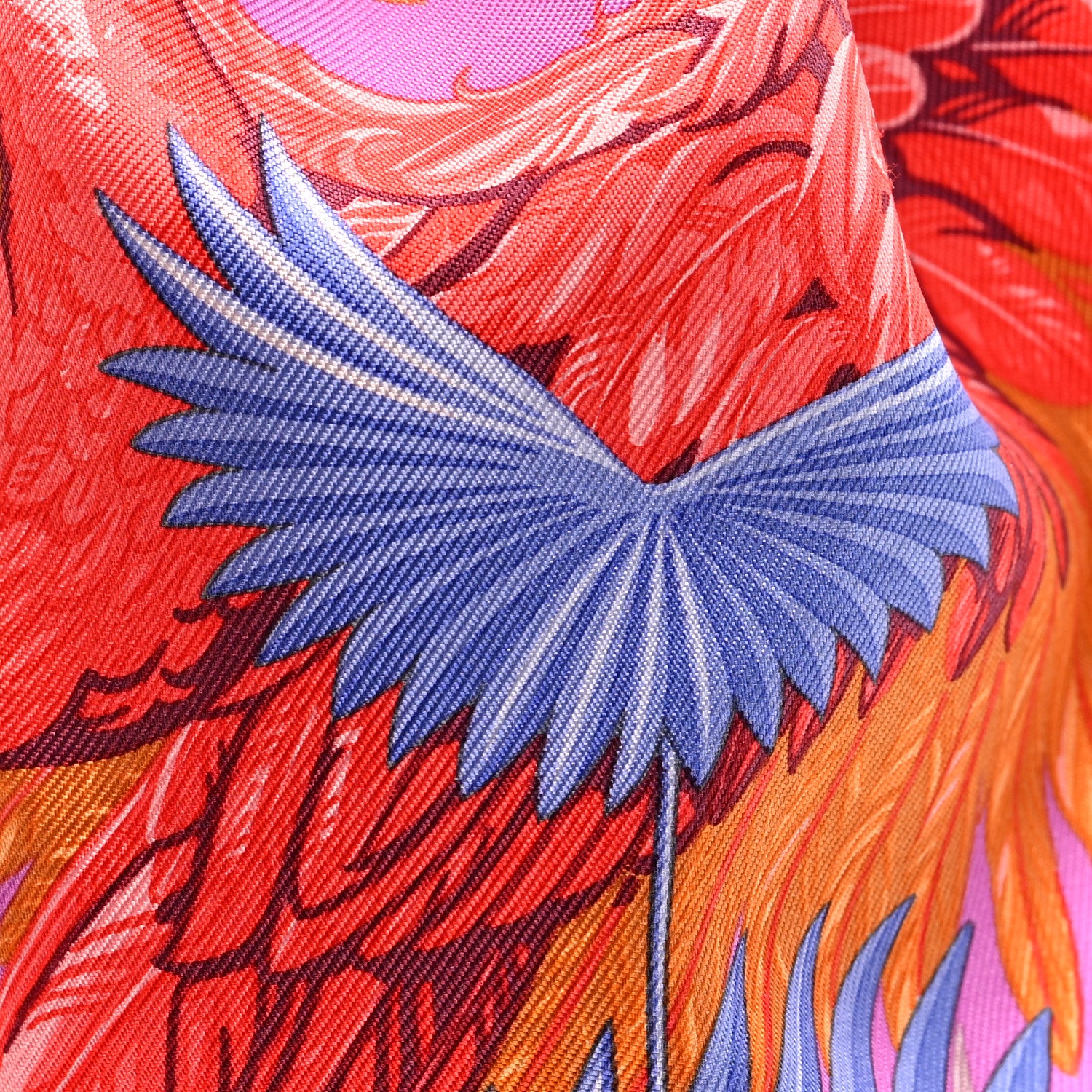 Hermes Silk Swift Flamingo Party Soie Cool Small Capucine 8 of 10