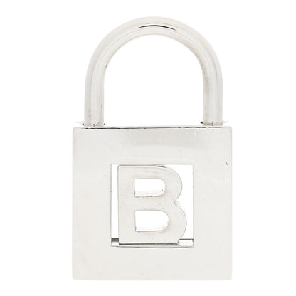 Tiffany Sterling Silver Letter B Lock Charm Pendant 1 of 3