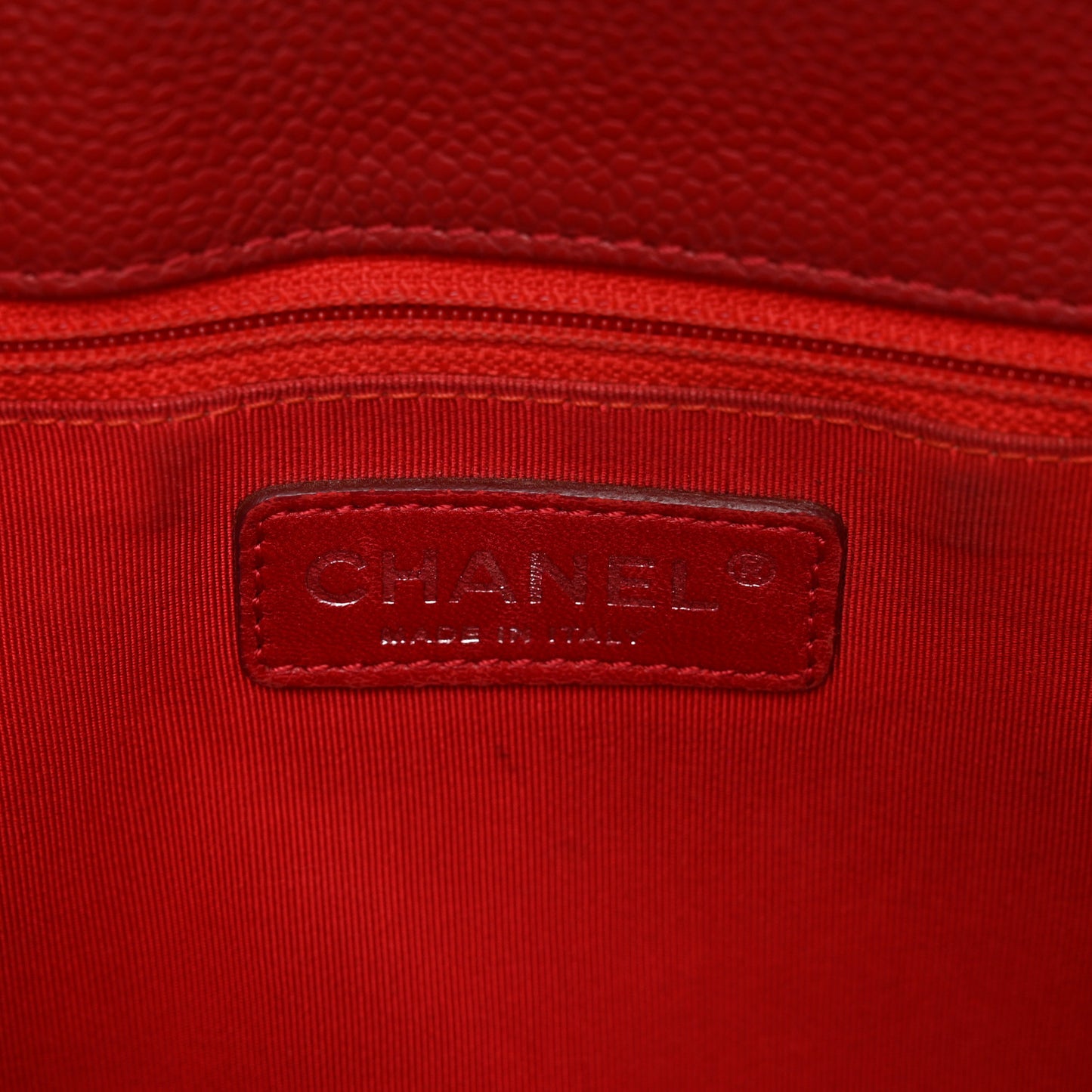 Caviar Quilted Grand Shopping Tote GST Red